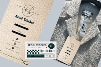 design clothing label, hang tags, shirt tags and neck labels