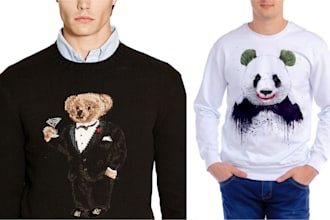 draw polo teddy bear mascot, streetwear tshirt, for logo, cartoon polo style