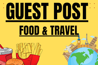 do guest post on da 30 to 80 food and travel category