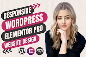 design or customize clean wordpress website and landing page using elementor pro