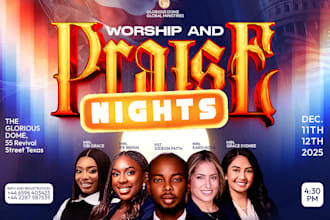 design a stunning  church flyer or event flyer