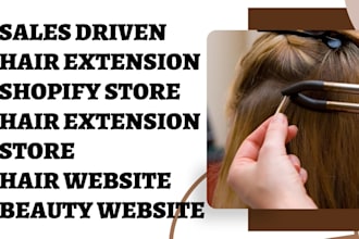 design hair website hair store hair shopify beauty website beauty store