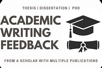 proofread and review your thesis or journal article