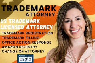be your license US trademark attorney for brand registration, search for amazon