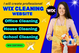 design or redesign wix website, wix cleaning website and wix booking koala