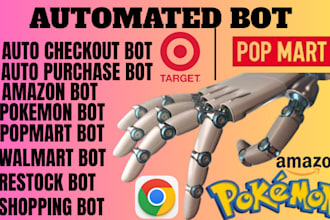 do checkout bot, pop mart bot, auto buying bot, pokemon card bot, purchase bot