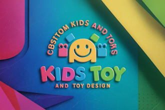 design kids shop, kid toys, baby shop logo