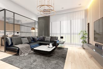 be your interior designer and home decorator for the living room, bedroom