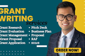 grant research, grant proposal writing, grant writing, business plan, nonprofit