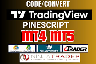 code tradingview pine script to mt4, mt5, quantower, ctrader ninjatrader 8 mql