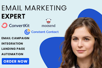 be your convertkit, constant contact, moosend, hubspot expert
