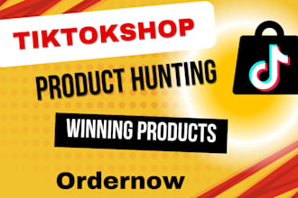 hunt and source winning products for tik tok shop USA marketplace