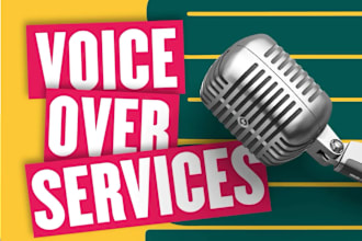 make records with my french voice for any kind of service
