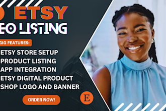 setup etsy shop product listing etsy SEO listing