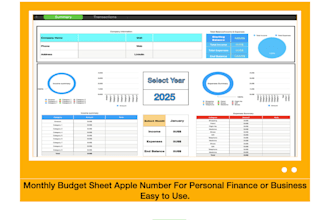 create edit apple number spreadsheet and data entry work