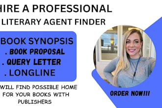 find literary agent for nonfiction manuscript screenplay query letter synopsis