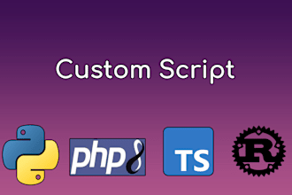 write a custom automation script