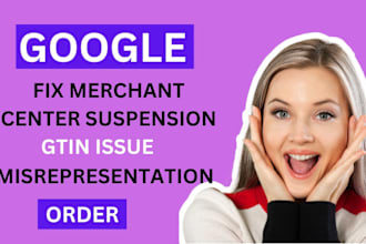 fix google merchant center suspension misrepresentation fix gtin issue gmc issue