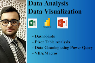 be your data analyst and create data visualization dashboards using power bi