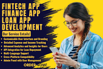 develop custom fintech app payment app wallet app money transfer app loan app