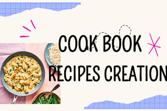 design and write your cookbook recipes, kdp food menu, keto vegan vegetarian