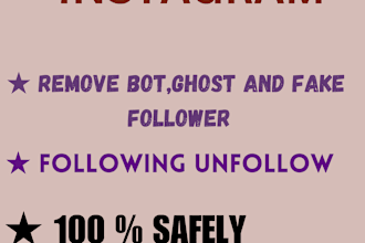 safely remove instagram bot, inactive and ghost followers