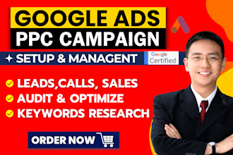 setup and manage google ads adwords PPC campaigns for phone calls and leads