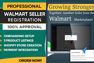 create and approve a walmart seller dropshipping store