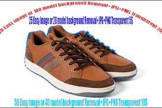 do background removal or clipping path, white or transparen