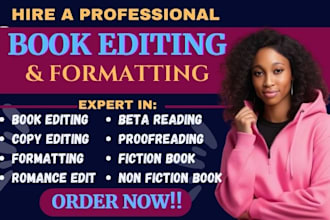 proofread edit and format, fiction novel, nonfiction, poetry, developmental edit
