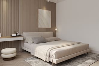 render 3d interior, interior design, house, restaurant