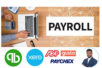 do payroll bookkeeping and prepare paystubs using quickbooks and xero