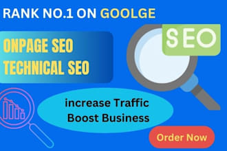 do complete onpage and technical SEO of wordpress website