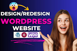 build wordpress website design, custom wordpress , business website development
