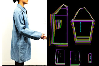 be garments pattern design grading and dxf pattern making