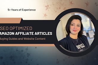 write amazon affiliate articles, buying guides, website content, and blog posts