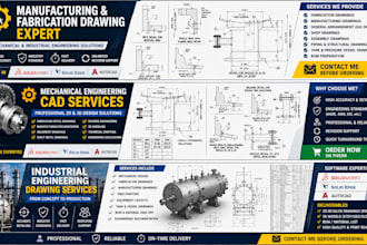make fabrication and manufacturing drawing for workshop