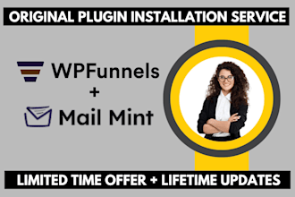 install wpfunnels pro and mail mint pro original updatable