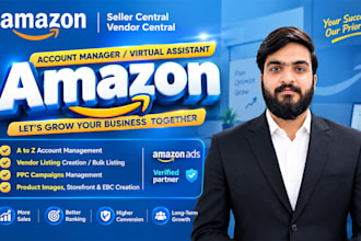 be your amazon account manager, seller and vendor central PPC expert