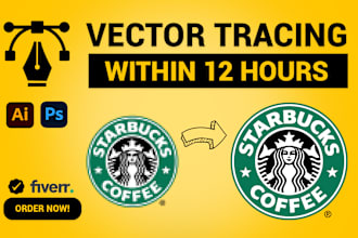 retrace, edit, modify, fix, revamp or vector trace your existing logo