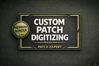 make custom patches with merrow edge chenille and applique