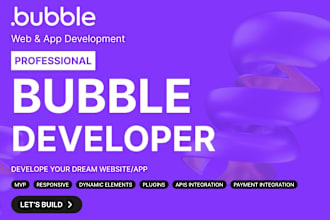 do bubble io website, bubble mvp, bubble developer, build bubble app for you