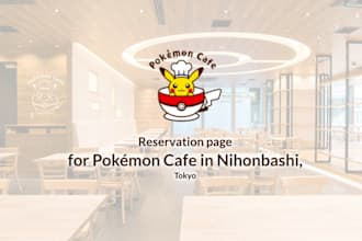 make reservation for pokemon cafe in japan and tokyo