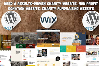 design charity website non profit donation website charity fundraising website