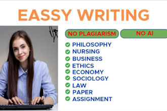 write philosophy, business, ethics, nursing, sociology essay