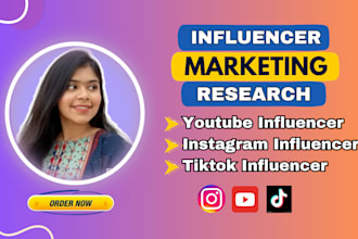 find best youtube and instagram influencer based on your niche