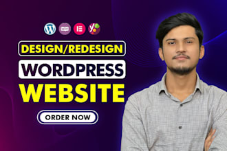 build a wordpress website design, responsive wordpress website development