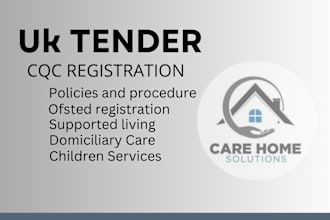 do uk bid tender, cqc, ofsted registration, uk home care policy and procedure