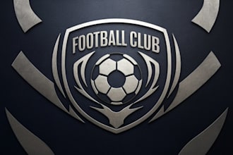 design soccer, football, basket, team, club, academy logo