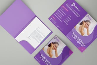 design modern and premium presentation folder in 12 hours